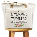 WCGXKO Mawmaw Gift Mawmaw Travel Gift Tote Bag Mother’s day Birthday Gift For Grandma (MAWMAW TB CA)