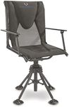 Bolderton 360º Swivel Hunting Blind Chair with Armrests, 300 lbs Capacity, Folding, Lightweight, Portable, Padded Cushion Hunting Seat, Hunt Gear and Equipment