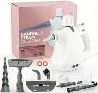 Handheld Portable Steam Cleaner for Home - 15s Instant Heat-Up,Cleaning with Safety Lock and 9 pcs Accessories,Steamer Large Capacity for Cleaning Tile, Grout, Couch, Carpet, Windows, Bathrooms
