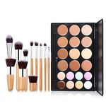 Professional Makeup Cream Contour Palette, Joyeee 20 Colours Concearler Full Coverage & Makeup Brush Set Contour Concearler Palette Contouring Face Make Up Gift for Women Girls