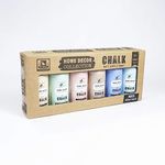 Little Birdie Home Decor Collection Matt Chalk Acrylic Paint Kit, Muted, 60ml - 6pcs