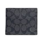 Coach Men's 3-in-1 Wallet, Charcoal/Black, One Size