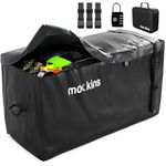 Mockins XL 25 Cu Ft Waterproof Cargo Bag for Hitch Carrier | 60"L x 31"H x 24"W Trailer Hitch Cargo Carrier Bag | Abrasion Resistant Vinyl Hitch Storage Bag | Cargo Carrier Hitch Mount Bag with Straps