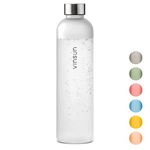 Vinsun Water Bottle 650ml White - BPA free, Leak-proof, Reusable, Tritan - Drinks Bottle for Sports, Gym, Travel, School, Cycling, Running, Work