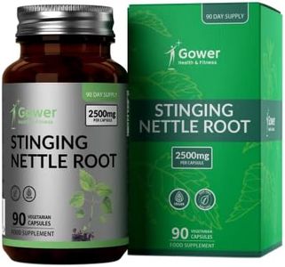GH Stinging Nettle Root | 90 capsules de racine d'ortie - 2500 mg par Portion (Extrait de Racine Ortie 10:1) | Supplément de Feuille d'ortie Haute Teneur | Sans OGM Sans Gluten Sans Produit Laitier