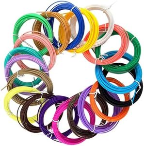 20 Colors 3D Pen Filament PLA Refills Compatible with Most 3D Printing Pens 1.75mm, Each Color 33 Feet,Total 660 Feet 3D Printing Pen Filament