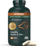 VetriScience Healthy Spine & Disc Easy-Open Capsules, Back & Spinal Support Chondroitin & Taurine Supplement for Dogs, Perfect for Dachshunds, Corgis, Frenchies & More, 180 Count