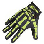 Azarxis Adjustable Lightweight Skeleton Gloves, Anti-Slip Skull Gloves Breathable Sports Gloves for Men Women Cycling, Biking, Workout Motorcycle (Green, Medium)