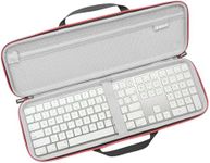 RLSOCO Hard Case for Apple Magic Keyboard with Numeric Keypad & Magic Trackpad,Portable Keyboard Case- Black (Case Only)