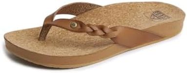 Reef Women's Cushion Court Twist Flip-Flop, Coffee, 7