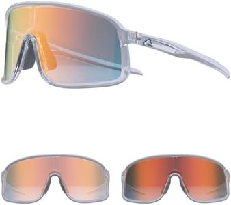 ROCKBROS Photochromic Sunglasses for Men Women Cycling Glasses UV Protection Sports Sunglasses (Transparent (Grey to Gold))