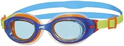 Zoggs Kids' Little Sonic Air Swimming Goggles (up to 6 Years), Blue/Green/Light Blue/Tint, One Size