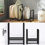 4PCS Plate Holders Organizer, Metal