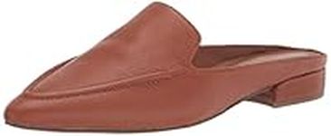 Franco Sarto Women's Sela Mules, Cognac Brown Leather, 7 W