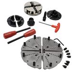 PSI Woodworking CUG3418CCX Special Edition Utility Grip 4-Jaw Lathe Chuck System with Jumbo Flat Jaws
