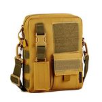 CARRY TRIP Small Messenger Bag - Tactical Crossbody for Travel & Hiking Adventures/Tactical Sling Bag/Side Bag For Travel/Sling Bag For Unisex (Tan)