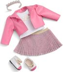 American Girl Truly Me 18-inch Doll Celebrity Chic Outfit with Jacket, Top, Skirt, Flats, and Ankle Straps, for Ages 6+