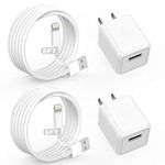 OLKIEQZ iPhone Charger, Cube iPhone Charger [MFi Certified] 2Pack 6FT Lightning Cable Quick Fast Charging Cord USB Wall Chargers Beam