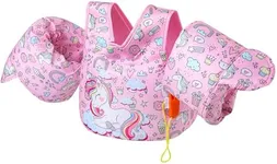 Puddle Jumper Toddler Swim Vest for Kids 1-6 Years Old 30-50 Lbs Toddler Floaties (Pink, ONE Size)