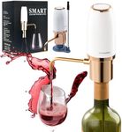SYNWONG Electric Wine Decanter, Smart Wine Aerator and Automatic Wine Dispenser Pourer Spout with USB Rechargeable, One-Button, Great Gift for Wine Assesory Lovers
