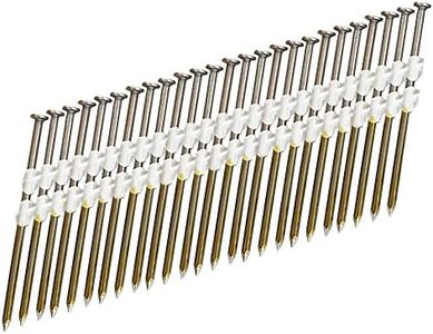 meite 21 Degree Framing Nails, 3-1/2-Inch x 0.131-Inch Round Head Plastic Strip Collated Framing Nails Smooth Shank Nails for Framing Nailer Gun (2,000 Counts)