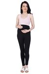 Mothersyard™ Women's Slim Fit Maternity Leggings - Medium Black