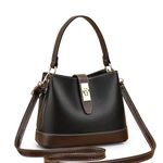 ADISA Women's Girls Bucket Cross Body Bag with Sling (SL5139_Black)