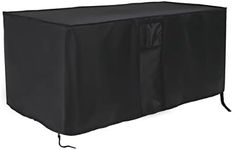 Jungda Outdoor Storage Box Cover for Keter Denali 200 Gallon Resin Large Deck Box,Waterproof Patio Storage Box Cover - 60 x 29 x 36 Inch