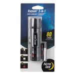 Nite Ize Radiant 3-in-1 Mini Flashlight, Flashlight Lantern and Red Safety Light, Includes Lockout Mode to Prevent Battery Drain, Black