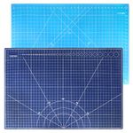 24 x 36 Inch A1 Size Self Healing Cutting Mat,Thickened 5 Layer PVC Construction Craft Mat,Double Sided Cut Mats Non-Slip Perfect for Craft, Fabric, Quilting, Sewing (Blue)