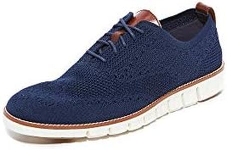 Cole Haan Men's Zerogrand Stitchlite Wingtip Oxford, Marine/Ivory, 11