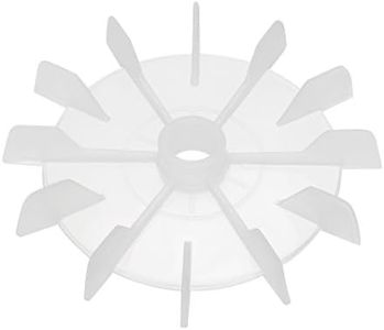 uxcell Motor Fan Blade 120mmx15mm Round Shape Bore White Engineering Plastic with 12 Vanes