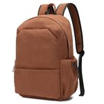 NEOREAL Laptop Backpack for Work, College, Travel, Lightweight Backpacks for Men Women, Sport Bag Fits 15.6 Inch Notebook, Corduroy Brown