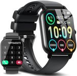Ddidbi Smart Watch for Men Women Answer/Make Calls, 1.85" Fitness Tracker with Heart Rate Sleep Monitor, Activity Tracker with 112 Sports Modes, IP68 Waterproof Smartwatch for iOS/Android, Black