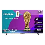 Hisense 75QD7QFM - 75" 4K Smart Mini-LED Fire TV (2025 Model), QLED Color, 144Hz Game Mode PRO, Dolby Vision, Dolby Atmos, AI Smooth Motion with MEMC, Alexa Built in with Voice Remote
