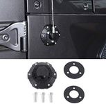Voodonala for Jeep Radio Antenna Base Cover Antenna Housing Mount Lid Cap Base Fit for Jeep Wrangler 2007-2024+ JK JKU JL JLU Gladiator JT 4xe Exterior Accessories,ABS Black