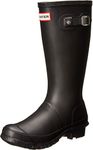 HUNTER Unisex Child Original First Classic Rain Boot, Black, 5 Big Kid US