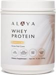 Alaya Naturals - Grass Fed Whey Protein Powder - Vanilla Flavor, All Natural, Hormone Free - 20g Protein per Serving - Non-GMO, rBGH Free, Gluten Free - Great Source of BCAA