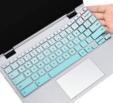 Keyboard Cover for Lenovo Chromebook Flex 5 5i 13" / Chromebook Flex 3 11 / IdeaPad 3 Chromebook 11.6 / Lenovo Spin X360 2-in-1 Chromebook/Chromebook C330 C340 100e 300e 500e 11.6, Ombre Mint