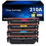 210A W2100A Toner Cartridges 4 Packs Replacement Compatible for HP 210A W2100A 210X W2100X Toner Compatible for HP Color Laser Pro 4201dn 4201dw MFP 4301fdw 4301fdn Printer (Black Cyan Yellow Magenta)