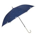 Ogawa 90581 Long Umbrella, Jumping Type, 23.6 inches (60 cm), 7 Ribs, Peanuts, Snoopy, Sparkling Night Sky, Water Repellent, 23