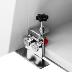 Serplex® Floor Cabinets Frame Install Clamp, Cabinet Mounting Support Stainless Steel Support Arm Cabinet Door Mounting Jig for Hidden Door Install, Adjustable Stainless Steel Doors Installation Clamp