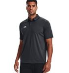 Under Armour Tech Team Mens Short Sleeve Polo Shirt, Stealth Gray-white, X-Large