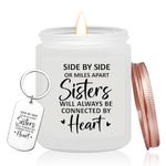 KOYFOYO Sisters Gifts from Sister - Sister Birthday Gifts from Sister, Sister Gifts for Best Friend Women - Mothers Day Christmas Gifts for Big Sister, Little Sister - Lavender Scented Candles