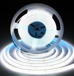 iNextStation COB LED Strip Light White 6000K 32.8ft/10M DC24V CRI 93+ Flexible LED Tape Lights for Bedroom, Kitchen, TV Backlight, Cupboard, Wardrobe, Home DIY Lighting Decor [ No Power Adapter]
