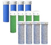 CSL Rollers Compatible with Emjoi Pedi Extreme Coarse/Extra/Coarse Refill Mixed 12 Pack (DO NOT FIT The EMJOI Mini AS Photo 2 Shows)