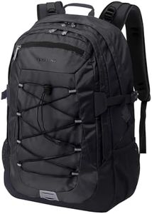 KINGSLONG Laptop Backpack 25L, Durable Daypack for Commute Hiking, Black