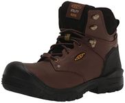 KEEN Utility Men's Independence 6” Composite Toe Waterproof 400g Insulated Work Boots, Dark Earth/Black, 10.5 Wide