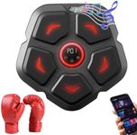 Smart Music Boxing Machine with Boxing Gloves, Musical Electronic Boxing Machine, Punch Music Workout Machine, Wall Mounted Bluetooth Music Boxing Trainer with 9 Training Modes for Home Indoor Gym