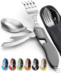 Orblue 2-Pack 4-in-1 Camping Utensi